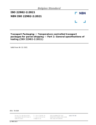 NBN ISO 22982-2:2021