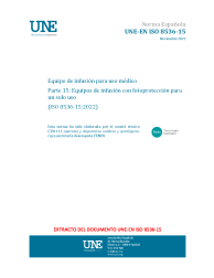 UNE-EN ISO 8536-15:2022