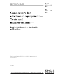 BS EN 60512-1-100:2001