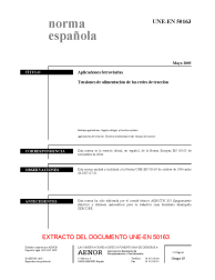 UNE-EN 50163:2005 (R2018)