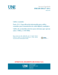 UNE-EN 50117-10-1:2021