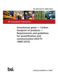 PD CEN ISO/TS 14067:2014