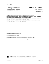 NBN EN ISO 15004-1:2006