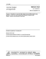 NBN EN 15925:2011
