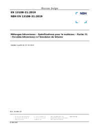 NBN EN 13108-31:2019