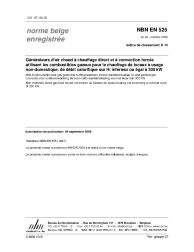 NBN EN 525:2009