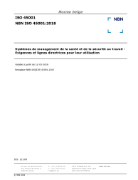 NBN ISO 45001:2018