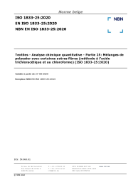 NBN EN ISO 1833-25:2020