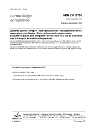 NBN EN 12798:2007