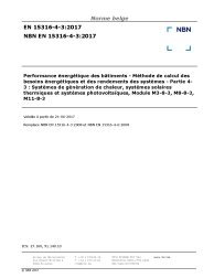 NBN EN 15316-4-3:2017