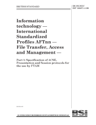 BS ISO/IEC ISP 10607-1:1995
