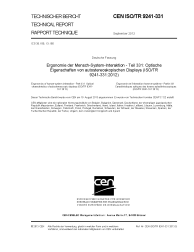 CEN ISO/TR 9241-331:2013