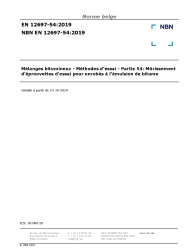 NBN EN 12697-54:2019