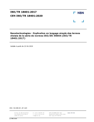 CEN ISO/TR 18401:2020