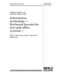 BS ISO/IEC 9995-7:1994