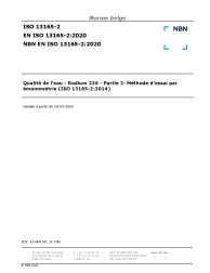 NBN EN ISO 13165-2:2020