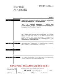 UNE-EN 61558-2-14:2013