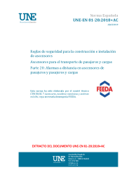 UNE-EN 81-28:2018+AC:2019