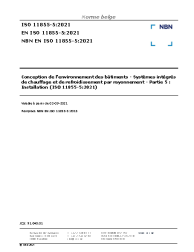 NBN EN ISO 11855-5:2021