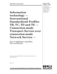 BS EN ISP 10609-7:1997