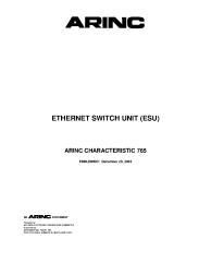 ARINC Characteristic 765:2003