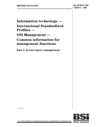 BS ISO/IEC ISP 12059-5:1995