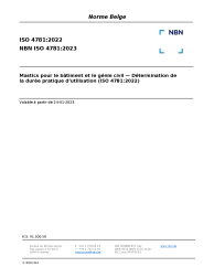 NBN ISO 4781:2023