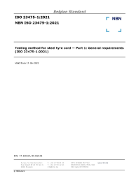 NBN ISO 23475-1:2021