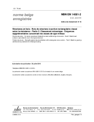NBN EN 14081-2:2010