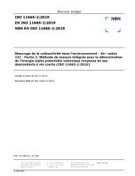 NBN EN ISO 11665-2:2019