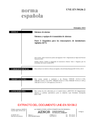 UNE-EN 50136-2:2013 (R2019)