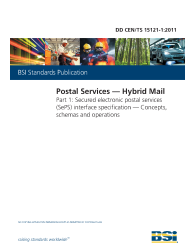 DD CEN/TS 15121-1:2011