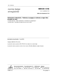NBN EN 13709:2010