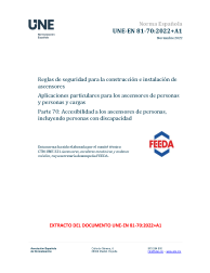 UNE-EN 81-70:2022+A1:2022