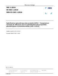NBN EN ISO 1:2016