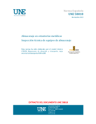 UNE 58018:2022