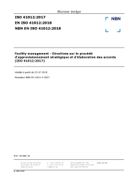 NBN EN ISO 41012:2018