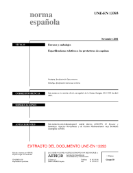 UNE-EN 13393:2001 (R2012)