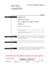 UNE-EN ISO 9902-7:2001/A1:2009