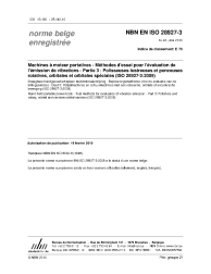 NBN EN ISO 28927-3:2010