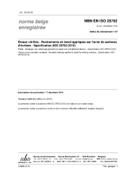 NBN EN ISO 28762:2010