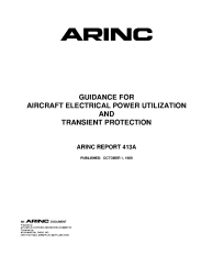 ARINC Report 413A:1989