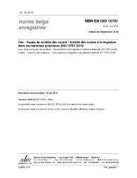 NBN EN ISO 15701:2015