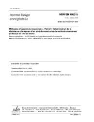 NBN EN 1052-5:2005