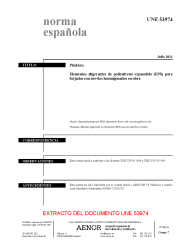 UNE 53974:2011 (R2017)