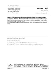 NBN EN 1367-5:2011