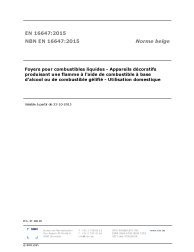 NBN EN 16647:2015