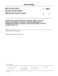 NBN EN ISO 25178-2:2022