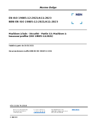 NBN EN ISO 19085-12:2021/A11:2023