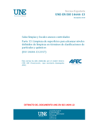 UNE-EN ISO 14644-13:2018